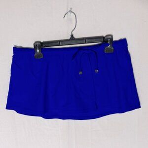 5/$25 George Blue Swim Skirt Bikini Bottom L
